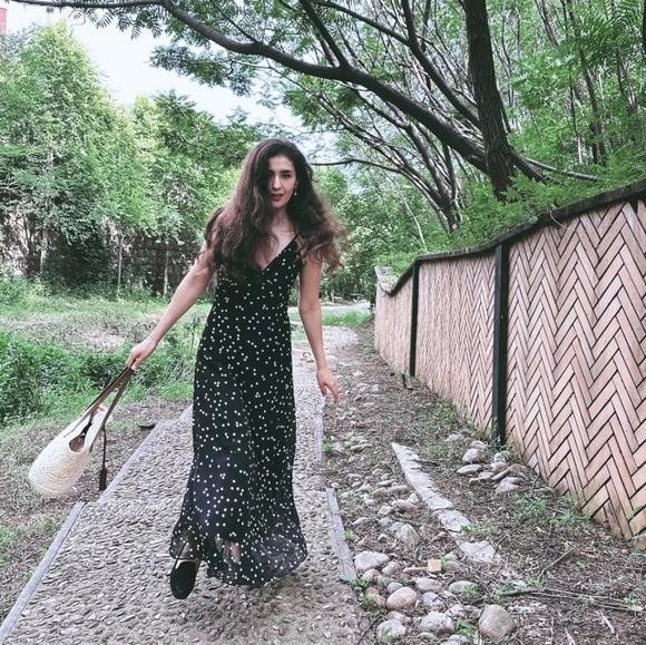 NWT Zara Flowy Polka Dot Maxi Dress - 2180/224 - Picture 3 of 14